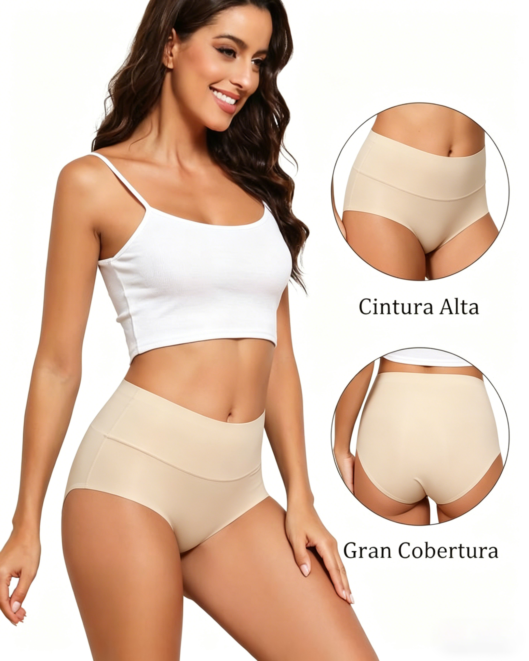 STELLASREEK Women's High Waist Seamless Panties, Full Coverage
