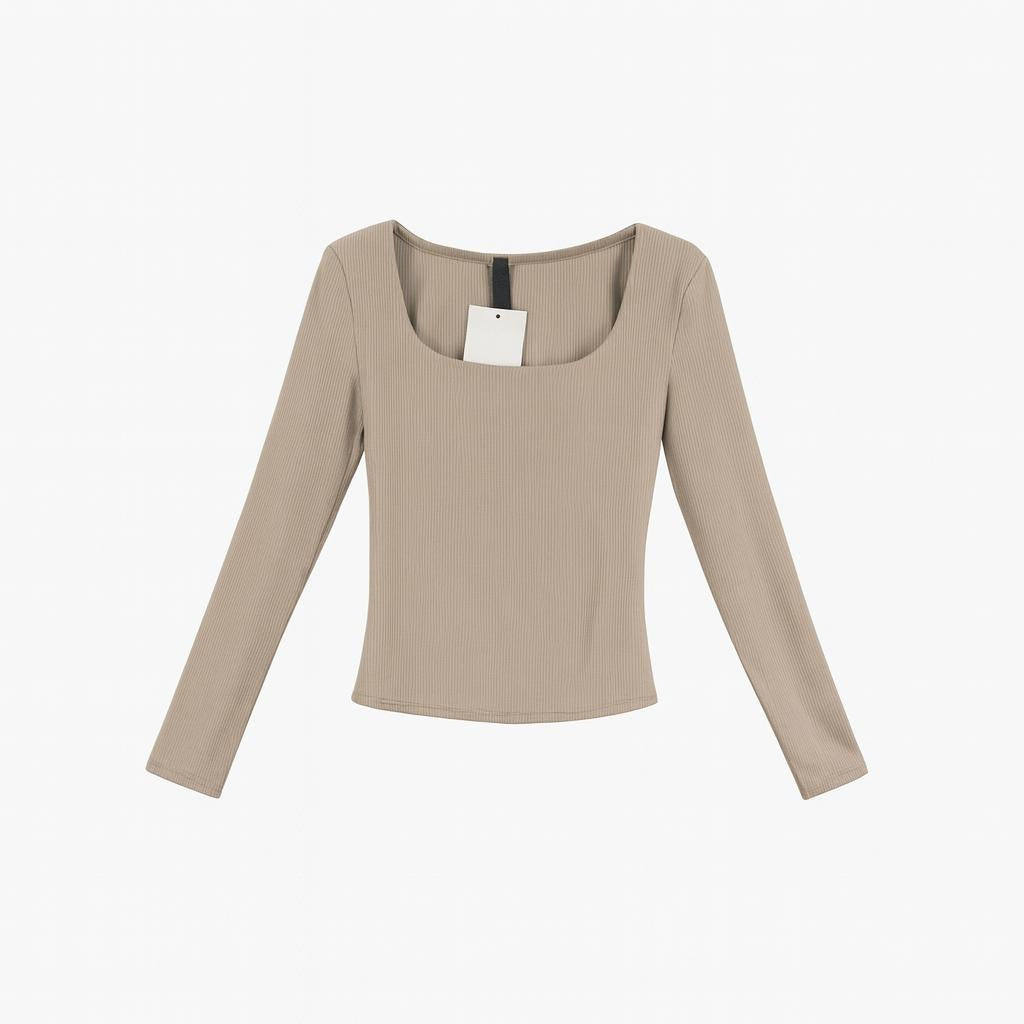 STELLARSEEK Long-sleeved T-shirt with U-neck