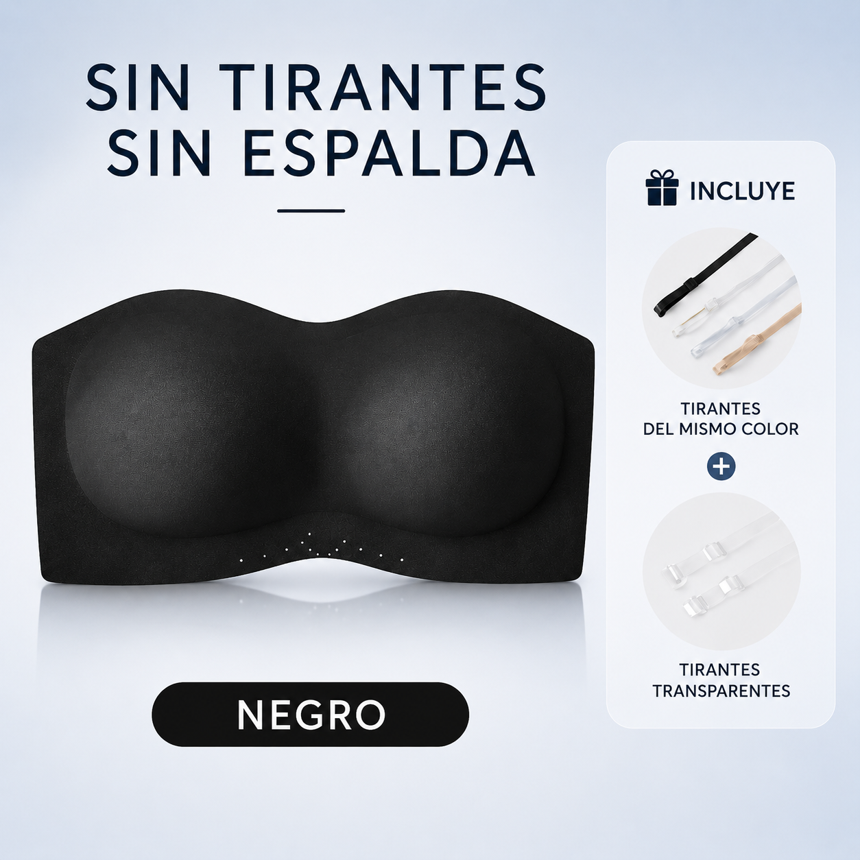 STELLARSEEK Strapless Invisible Bra | Anti-Slip Backless Support