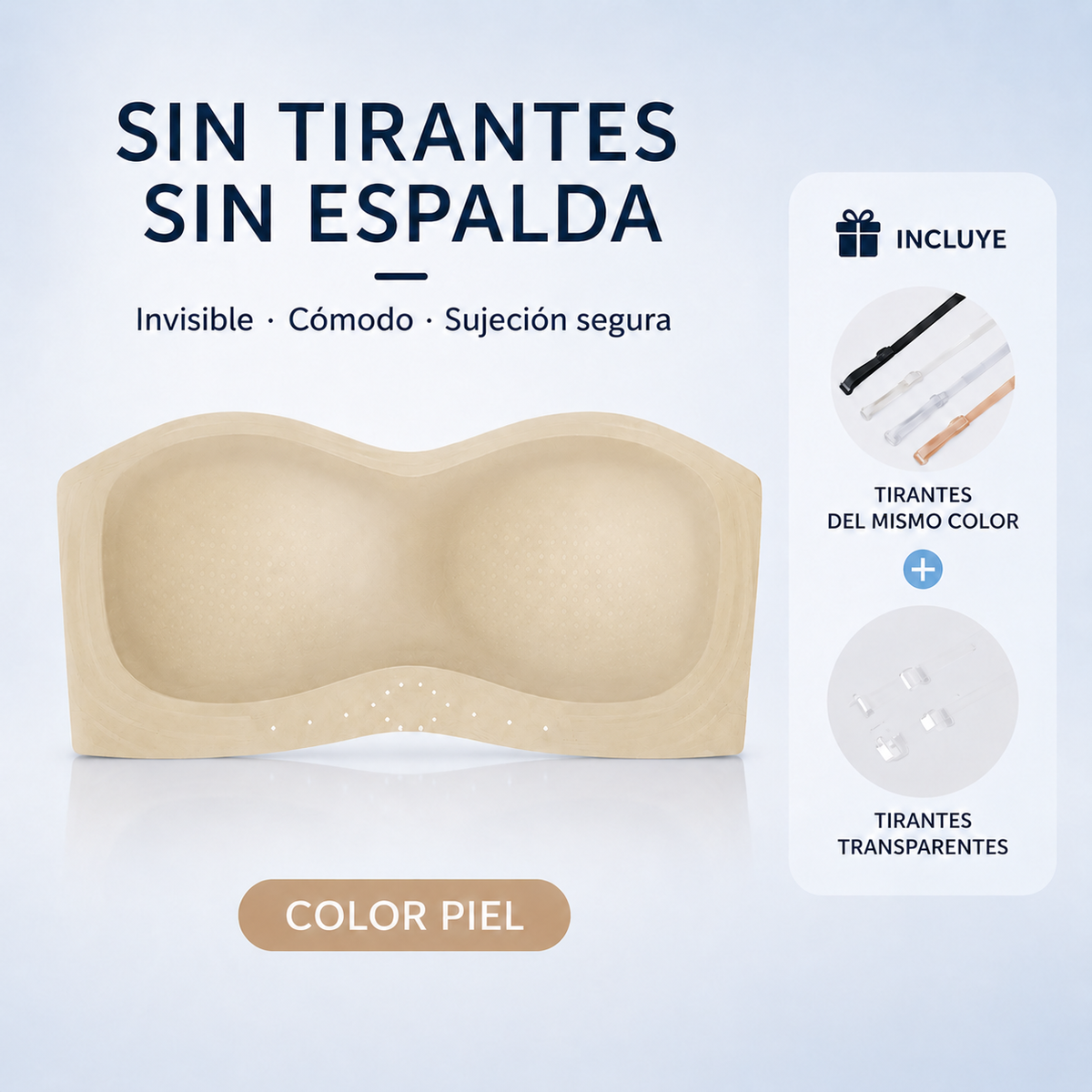 STELLARSEEK Strapless Invisible Bra | Anti-Slip Backless Support
