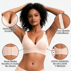 STELLARSEEK Women's Wireless Bra | Gel Push-Up, Seamless Deep V, Invisible Everyday Underwear
