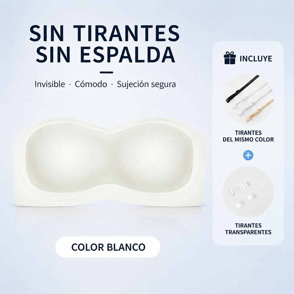 STELLARSEEK Strapless Invisible Bra | Anti-Slip Backless Support