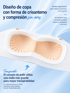 STELLARSEEK Strapless Invisible Bra | Anti-Slip Backless Support