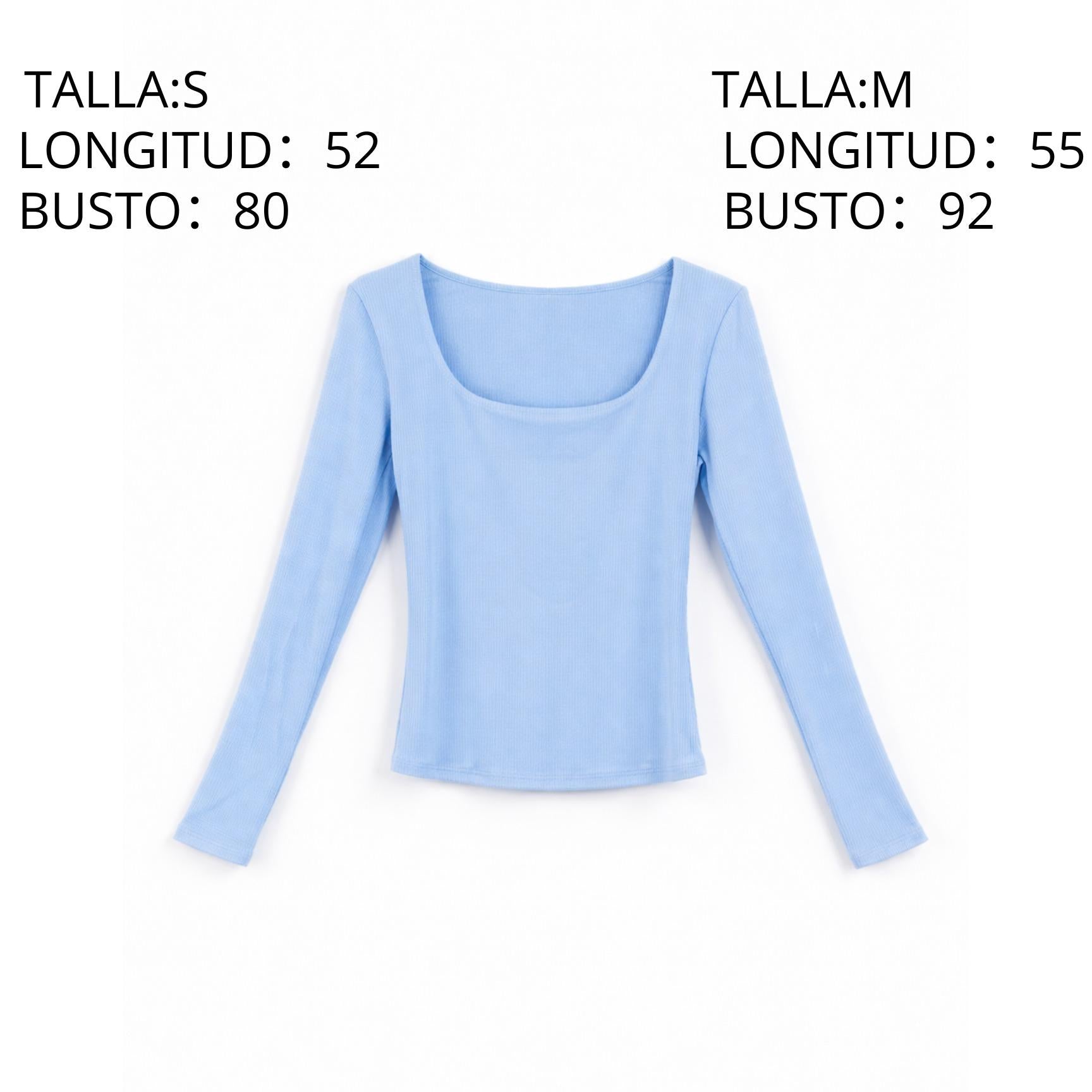 STELLARSEEK Long-sleeved T-shirt with U-neck