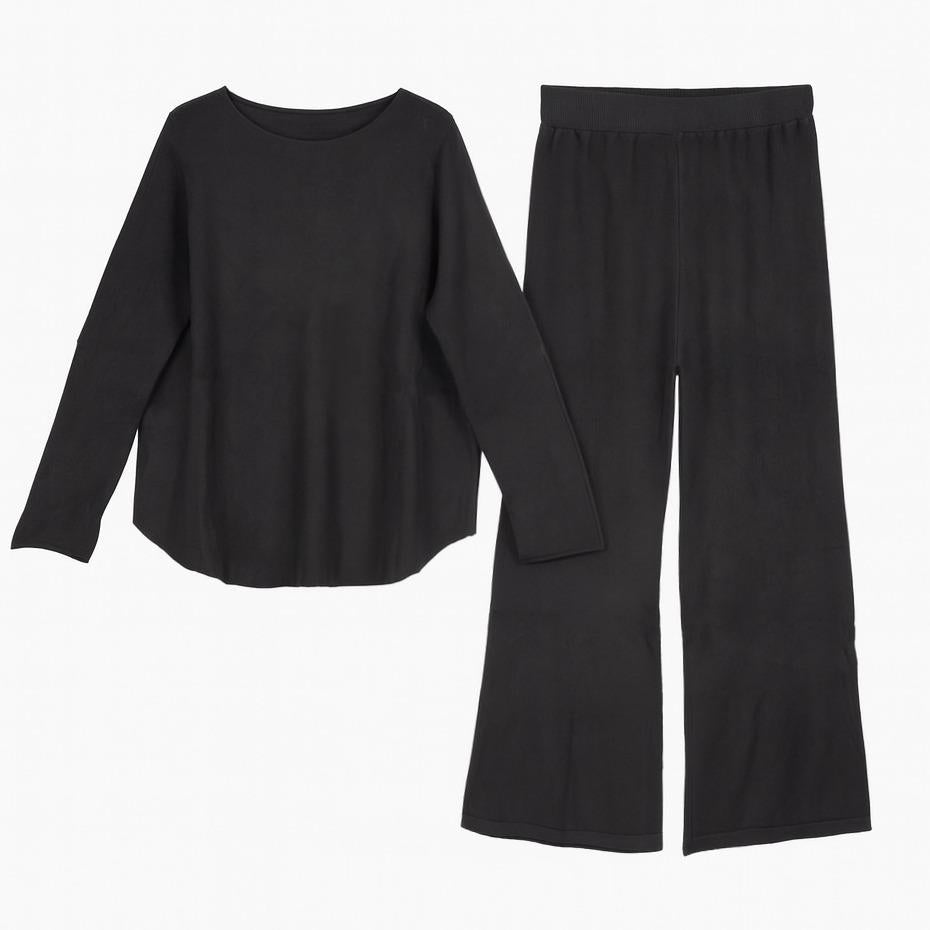 STELLARSEEK Sofia Set - Underwear Set with Long Sleeve T-Shirt and Straight Leg Trousers